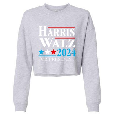 Harris Walz Waltz 2024 Vice President Vp Harris Tim Waltz Gift Cropped Pullover Crew