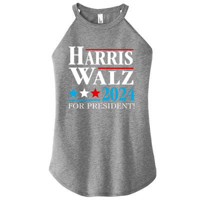 Harris Walz Waltz 2024 Vice President Vp Harris Tim Waltz Gift Women's Perfect Tri Rocker Tank