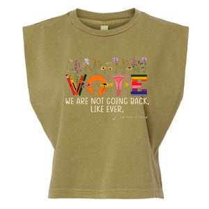 Harris Waltz We Are Not Going Back Like Ever Feminist Vote Garment-Dyed Women's Muscle Tee