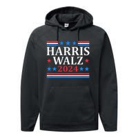 Harris Walz Waltz 2024 Performance Fleece Hoodie