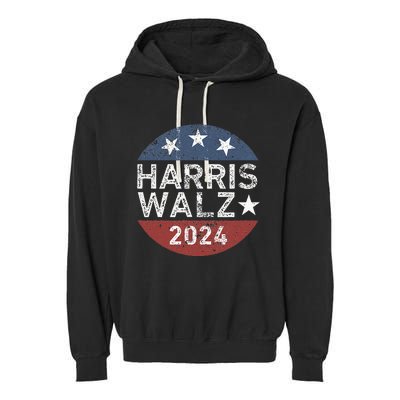 Harris Walz Waltz 2024 Garment-Dyed Fleece Hoodie