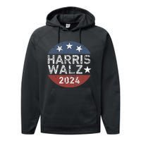 Harris Walz Waltz 2024 Performance Fleece Hoodie