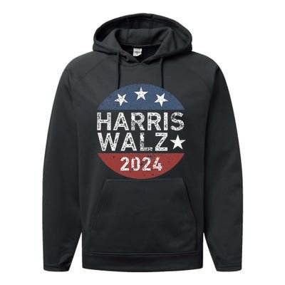 Harris Walz Waltz 2024 Performance Fleece Hoodie