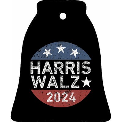 Harris Walz Waltz 2024 Ceramic Bell Ornament