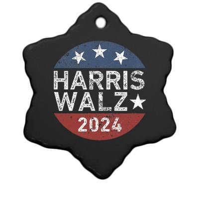 Harris Walz Waltz 2024 Ceramic Star Ornament