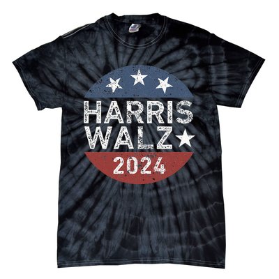 Harris Walz Waltz 2024 Tie-Dye T-Shirt