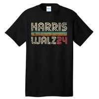 Harris Waltz Walz 24 Vintage Retro Stripes Fun 2024 Tall T-Shirt