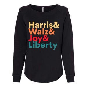 Harris Walz Waltz 2024 Harris Walz Joy Liberty Womens California Wash Sweatshirt