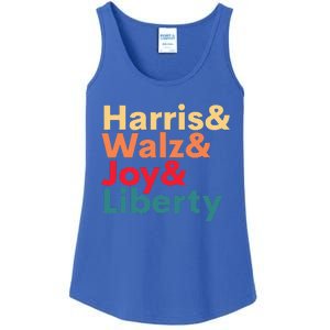 Harris Walz Waltz 2024 Harris Walz Joy Liberty Ladies Essential Tank