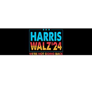 Harris Walz24 WeRe Not Going Back Bumper Sticker