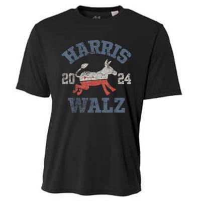 Harris Walz Waltz 2024 Vintage Style Kamala Harris Tim Walz Cooling Performance Crew T-Shirt