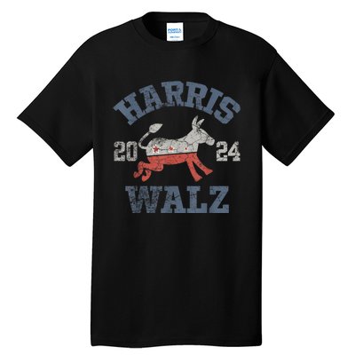 Harris Walz Waltz 2024 Vintage Style Kamala Harris Tim Walz Tall T-Shirt