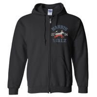 Harris Walz Waltz 2024 Vintage Style Kamala Harris Tim Walz Full Zip Hoodie