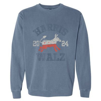 Harris Walz Waltz 2024 Vintage Style Kamala Harris Tim Walz Garment-Dyed Sweatshirt