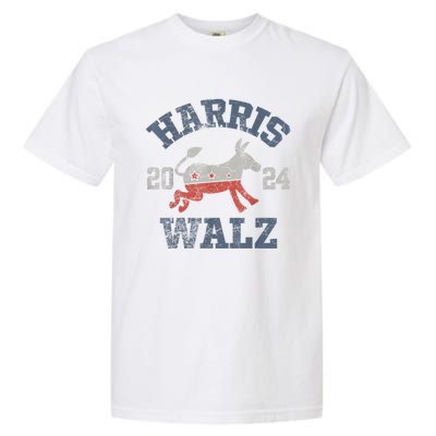 Harris Walz Waltz 2024 Vintage Style Kamala Harris Tim Walz Garment-Dyed Heavyweight T-Shirt