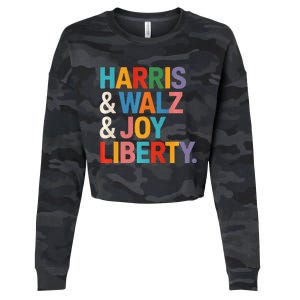 Harris Walz Waltz 2024 Harris Walz Joy Liberty Cropped Pullover Crew