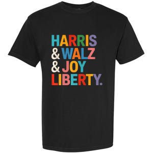 Harris Walz Waltz 2024 Harris Walz Joy Liberty Garment-Dyed Heavyweight T-Shirt