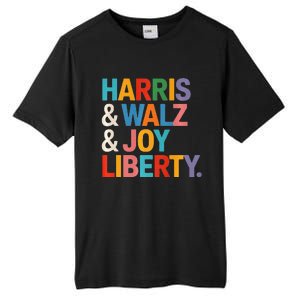 Harris Walz Waltz 2024 Harris Walz Joy Liberty Tall Fusion ChromaSoft Performance T-Shirt