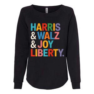 Harris Walz Waltz 2024 Harris Walz Joy Liberty Womens California Wash Sweatshirt