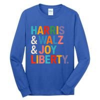 Harris Walz Waltz 2024 Harris Walz Joy Liberty Tall Long Sleeve T-Shirt