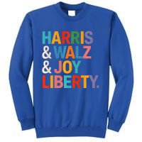 Harris Walz Waltz 2024 Harris Walz Joy Liberty Tall Sweatshirt