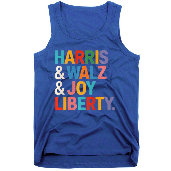 Harris Walz Waltz 2024 Harris Walz Joy Liberty Tank Top