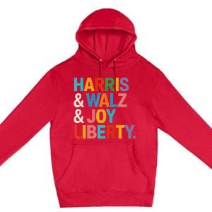 Harris Walz Waltz 2024 Harris Walz Joy Liberty Premium Pullover Hoodie