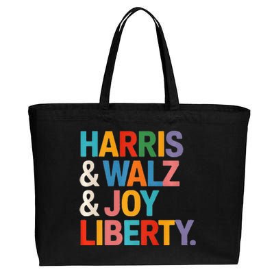 Harris Walz Waltz 2024 Harris Walz Joy Liberty Cotton Canvas Jumbo Tote