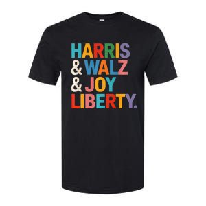 Harris Walz Waltz 2024 Harris Walz Joy Liberty Softstyle CVC T-Shirt