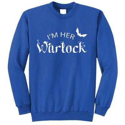 Her Warlock Witch Halloween Matching Couples Costumes Sweatshirt