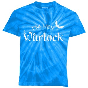 Her Warlock Witch Halloween Matching Couples Costumes Kids Tie-Dye T-Shirt