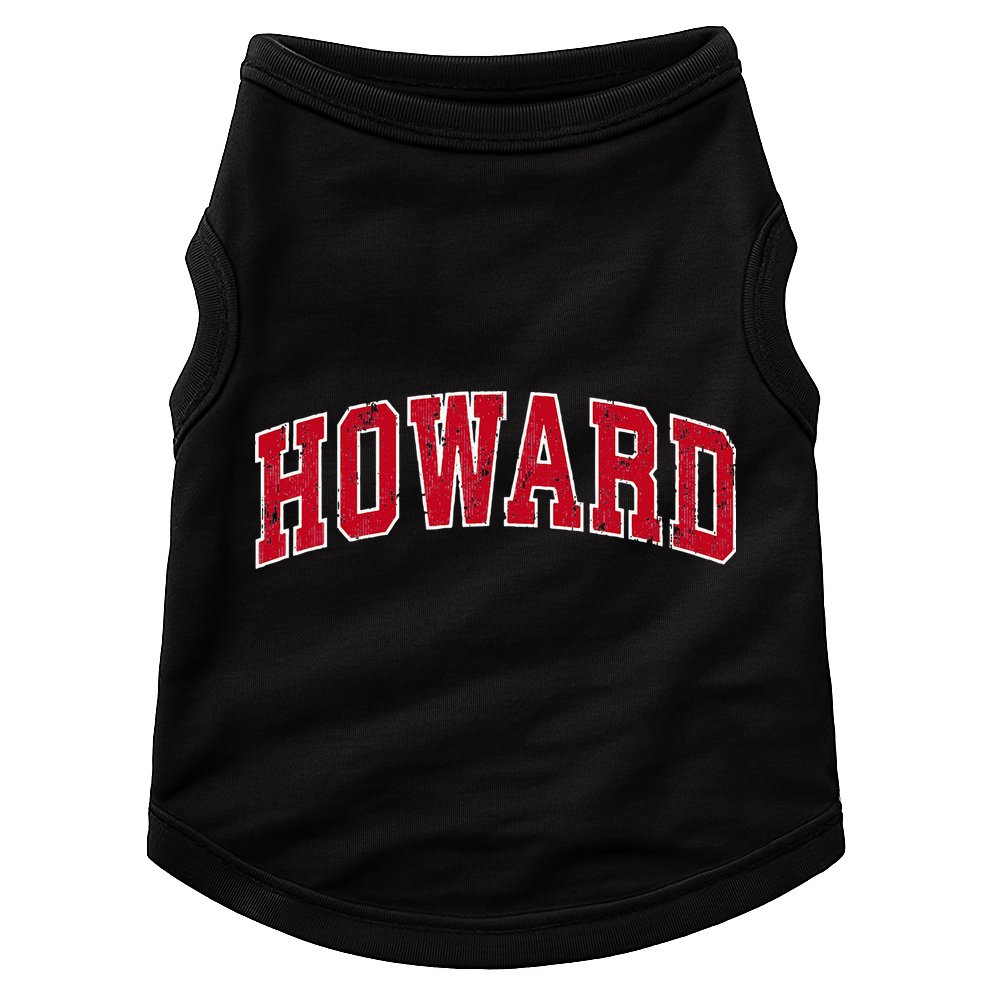 Howard Wisconsin WI Vintage Sports Design Red Design Doggie Tank
