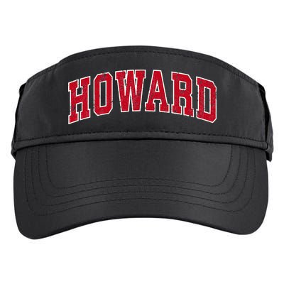 Howard Wisconsin WI Vintage Sports Design Red Design Adult Drive Performance Visor