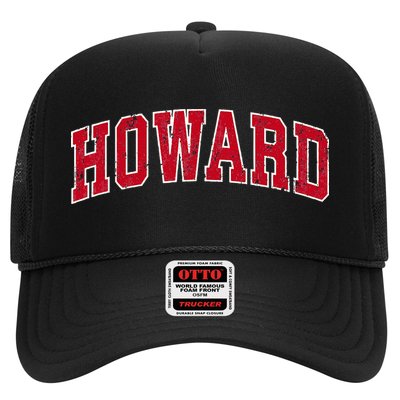 Howard Wisconsin WI Vintage Sports Design Red Design Hat