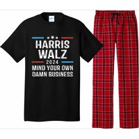 Harris Walz Waltz 2024 Mind Your Own Damn Business Pajama Set