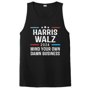 Harris Walz Waltz 2024 Mind Your Own Damn Business PosiCharge Competitor Tank