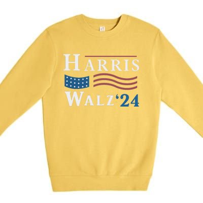 Harris Walz Waltz 2024 Vice President Vp Harris Tim Waltz Premium Crewneck Sweatshirt