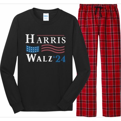 Harris Walz Waltz 2024 Vice President Vp Harris Tim Waltz Long Sleeve Pajama Set