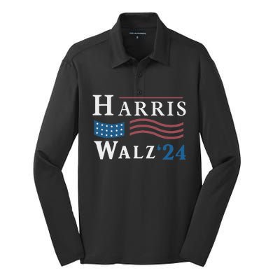 Harris Walz Waltz 2024 Vice President Vp Harris Tim Waltz Silk Touch Performance Long Sleeve Polo