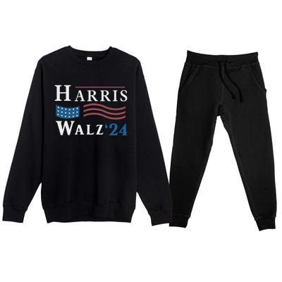 Harris Walz Waltz 2024 Vice President Vp Harris Tim Waltz Premium Crewneck Sweatsuit Set