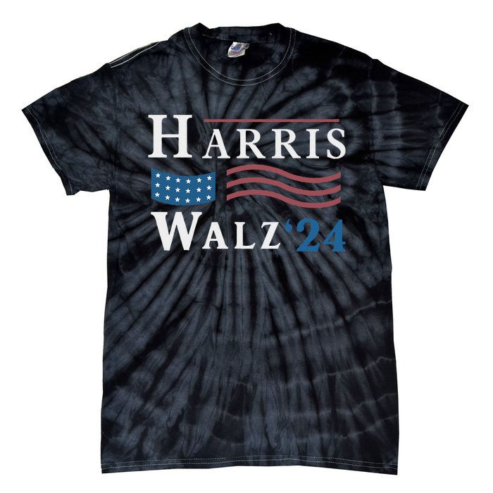 Harris Walz Waltz 2024 Vice President Vp Harris Tim Waltz Tie-Dye T-Shirt