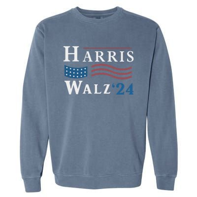 Harris Walz Waltz 2024 Vice President Vp Harris Tim Waltz Garment-Dyed Sweatshirt