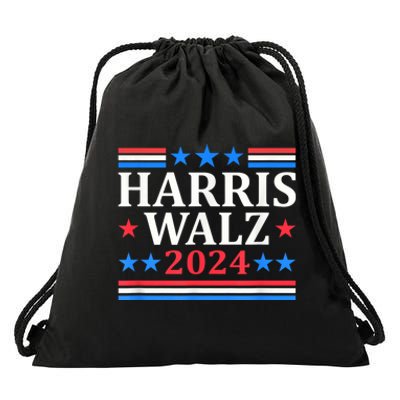 Harris Walz Waltz 2024 Vintage Style Kamala Harris Tim Walz Drawstring Bag