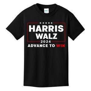 Harris Walz Waltz 2024 Advance To Win For 47th President Kids T-Shirt