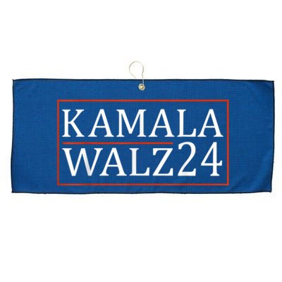 Harris Walz Waltz 2024 Vintage Style Kamala Harris Tim Walz Large Microfiber Waffle Golf Towel