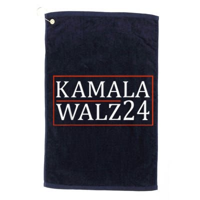 Harris Walz Waltz 2024 Vintage Style Kamala Harris Tim Walz Platinum Collection Golf Towel