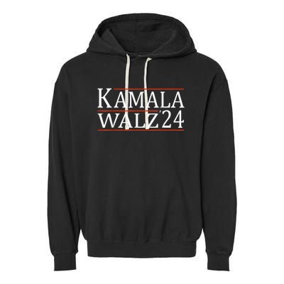 Harris Walz Waltz 2024 Vintage Style Kamala Harris Tim Walz Garment-Dyed Fleece Hoodie