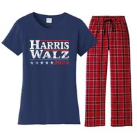 Harris Walz Waltz 2024 Vintage Style Kamala Harris Tim Walz Women's Flannel Pajama Set