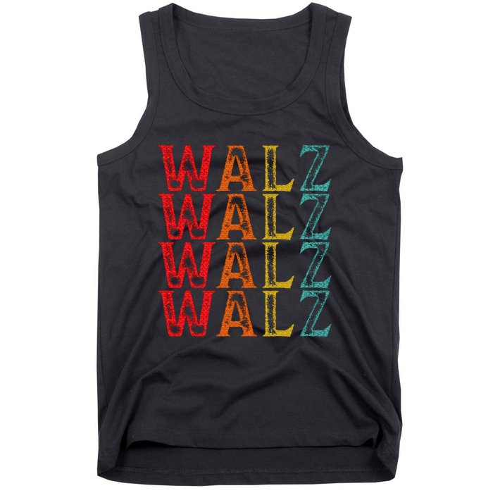 Harris Walz Waltz 2024 Tim Walz Waltz Last Name Tank Top