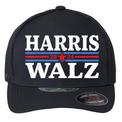 Harris Walz Waltz 2024 Vintage Style Kamala Harris Tim Walz Flexfit Unipanel Trucker Cap